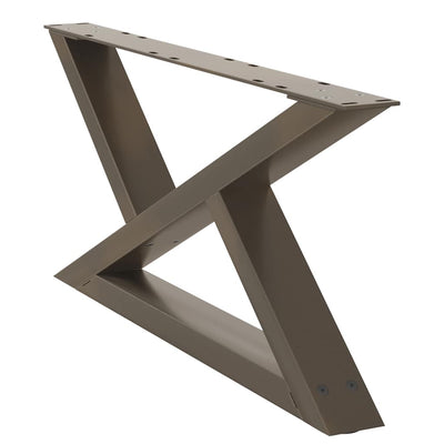 Sohvapöydän jalat 2 kpl Natural Steel 70x(30-31,3) cm Teräs