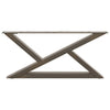 Sohvapöydän jalat 2 kpl Natural Steel 70x(30-31,3) cm Teräs