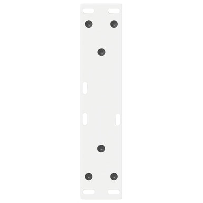 Sohvapöydän jalat 2 kpl Valkoinen 28x(42-43,3) cm Teräs
