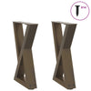 Sohvapöydän jalat 2 kpl Natural Steel 28x(42-43,3) cm Teräs