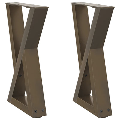 Sohvapöydän jalat 2 kpl Natural Steel 28x(42-43,3) cm Teräs