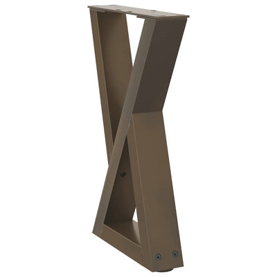 Sohvapöydän jalat 2 kpl Natural Steel 28x(42-43,3) cm Teräs