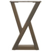 Sohvapöydän jalat 2 kpl Natural Steel 28x(42-43,3) cm Teräs