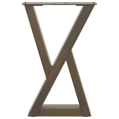 Sohvapöydän jalat 2 kpl Natural Steel 28x(42-43,3) cm Teräs