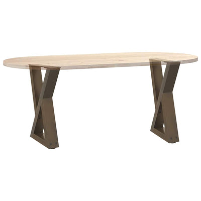 Sohvapöydän jalat 2 kpl Natural Steel 28x(42-43,3) cm Teräs