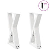 Valkoinen sohvapöydän jalat Ghida 38x(42-43,3)cm (2 kpl teräs)