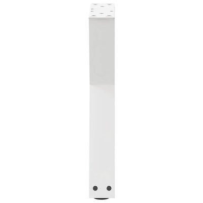 Sohvapöydän jalat 2 kpl Valkoinen 38x(42-43,3) cm Teräs