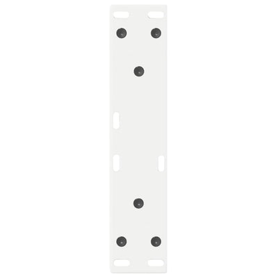 Sohvapöydän jalat 2 kpl Valkoinen 38x(42-43,3) cm Teräs