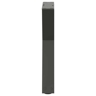Sohvapöydän jalat 2 kpl Antrasiitti 38x(42-43,3) cm Teräs