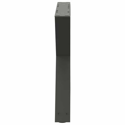 Sohvapöydän jalat 2 kpl Antrasiitti 50x(42-43,3) cm Teräs
