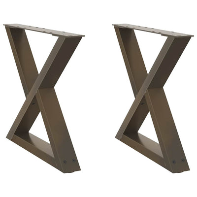 Sohvapöydän jalat 2 kpl Natural Steel 50x(42-43,3) cm Teräs