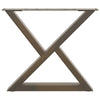 Sohvapöydän jalat 2 kpl Natural Steel 50x(42-43,3) cm Teräs