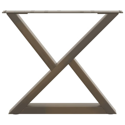 Sohvapöydän jalat 2 kpl Natural Steel 50x(42-43,3) cm Teräs