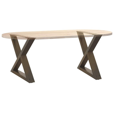 Sohvapöydän jalat 2 kpl Natural Steel 50x(42-43,3) cm Teräs