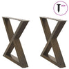 Sohvapöydän jalat 2 kpl Natural Steel 60x(42-43,3) cm Teräs