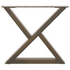 Sohvapöydän jalat 2 kpl Natural Steel 60x(42-43,3) cm Teräs