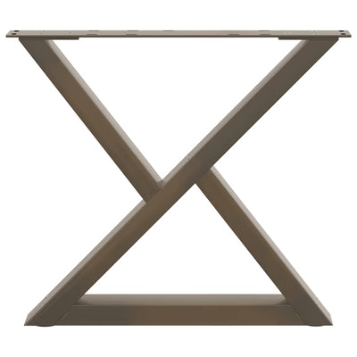Sohvapöydän jalat 2 kpl Natural Steel 60x(42-43,3) cm Teräs