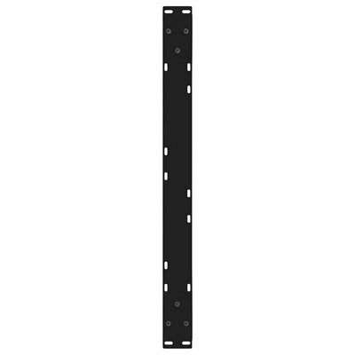 Sohvapöydän jalat 2 kpl Musta 70x(42-43,3) cm Teräs