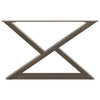 Sohvapöydän jalat 2 kpl Natural Steel 70x(42-43,3) cm Teräs