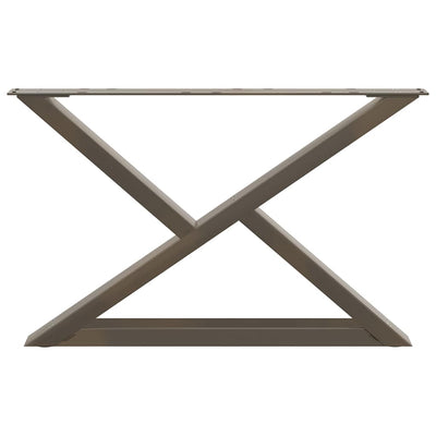 Sohvapöydän jalat 2 kpl Natural Steel 70x(42-43,3) cm Teräs