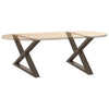 Sohvapöydän jalat 2 kpl Natural Steel 70x(42-43,3) cm Teräs