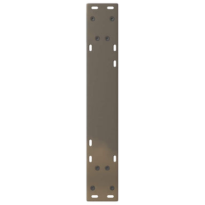 ruokapöydän jalat 2 kpl luonnonteräs 50x(72-73,3) cm teräs