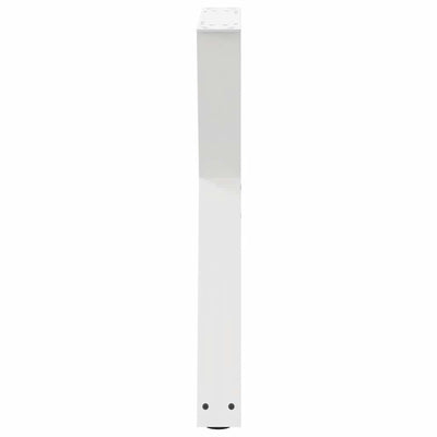 ruokapöydän jalat 2 kpl Valkoinen 60x(72-73,3) cm Teräs