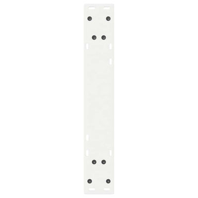ruokapöydän jalat 2 kpl Valkoinen 60x(72-73,3) cm Teräs
