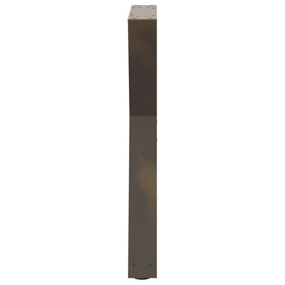 ruokapöydän jalat 2 kpl luonnonteräs 60x(72-73,3) cm teräs
