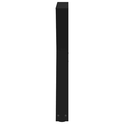 Ruokapöydän jalat 2 kpl musta 70x(72-73,3) cm teräs