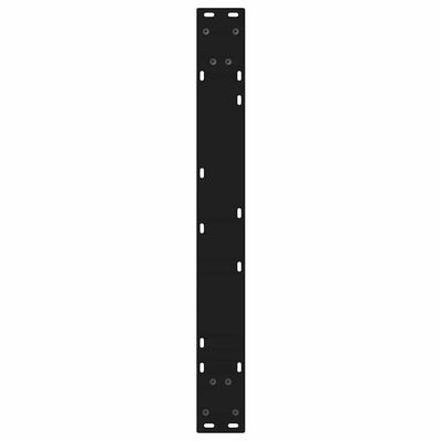 Ruokapöydän jalat 2 kpl musta 70x(72-73,3) cm teräs