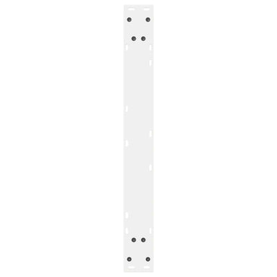 Ruokapöydän jalat 2 kpl Valkoinen 70x(72-73,3) cm Teräs