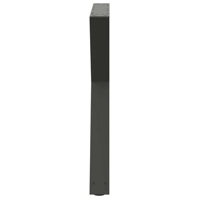Ruokapöydän Jalat 2 kpl Antrasiitti 80x(72-73,3) cm Teräs