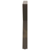 ruokapöydän jalat 2 kpl luonnonteräs 80x(72-73,3) cm teräs
