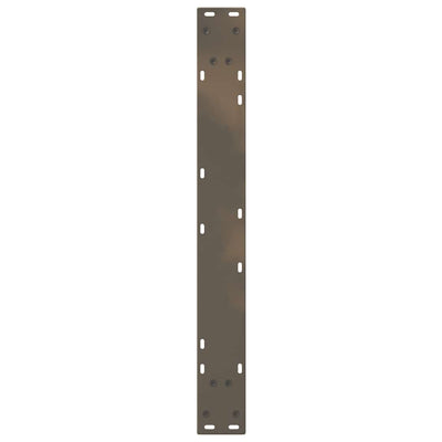 ruokapöydän jalat 2 kpl luonnonteräs 80x(72-73,3) cm teräs