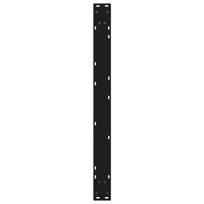 Ruokapöydän jalat 2 kpl Musta 90x(72-73,3) cm Teräs