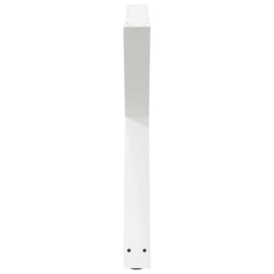 ruokapöydän jalat 2 kpl Valkoinen 90x(72-73,3) cm Teräs