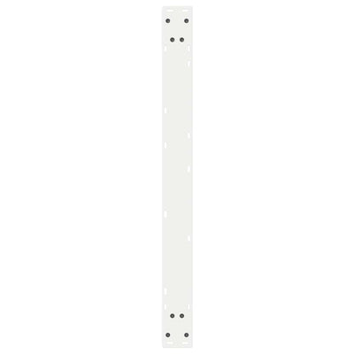 ruokapöydän jalat 2 kpl Valkoinen 90x(72-73,3) cm Teräs