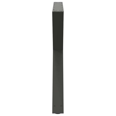 Ruokapöydän Jalat 2 kpl Antrasiitti 90x(72-73,3) cm Teräs