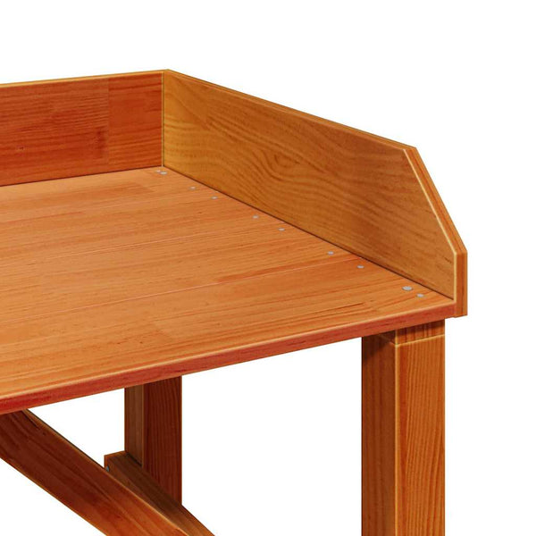 Istutuspöytä hyllyllä Ruskea 75 x 40 x 90 cm Massiivinen mänty