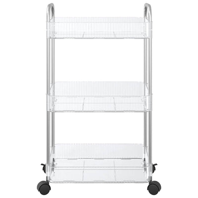 Läpinäkyvä säilytyskärry Deminescu 37x28x68cm (3-kerroksinen akryyli)