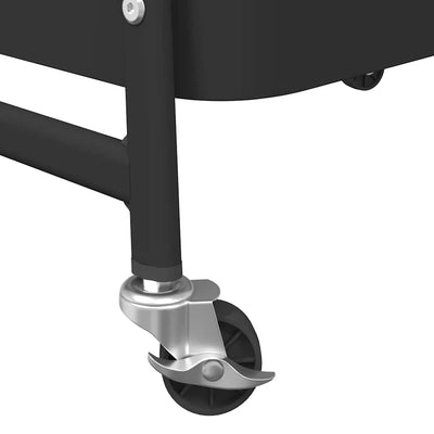 Musta säilytyskärry Robescu 42x41,5x77cm (3-kerroksinen, terästä)