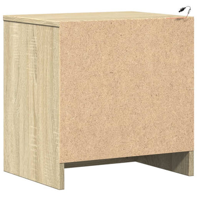 Yöpöytä Tanja (led-valoilla sonoma-tammi puinen)