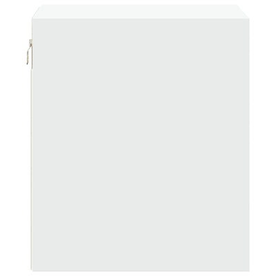 Valkoinen seinäkiinnitettävät yöpöydät led-valoilla Sazil (2 kpl)