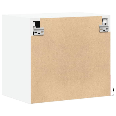 Valkoinen seinäkiinnitettävät yöpöydät led-valoilla Neofit (2 kpl)