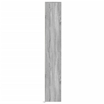 Senkki LED-valoilla harmaa Sonoma 36x32,5x200 cm tekninen puu