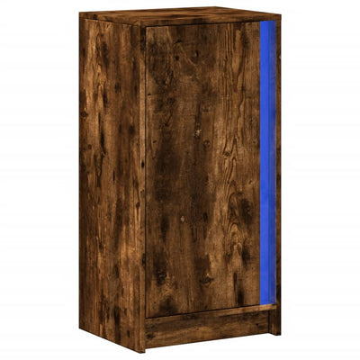 Senkki LED-valoilla savutammi 42,5x34x85 cm tekninen puu
