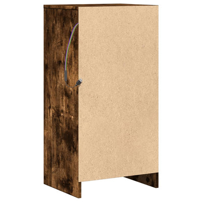 Senkki LED-valoilla savutammi 42,5x34x85 cm tekninen puu
