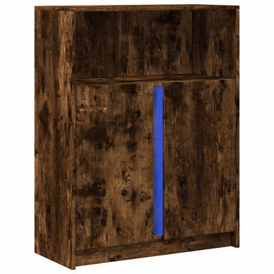 Senkki LED-valoilla savutammi 77x34x100 cm tekninen puu