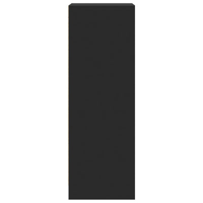 Senkki LED-valoilla musta 42,5x34x100 cm tekninen puu